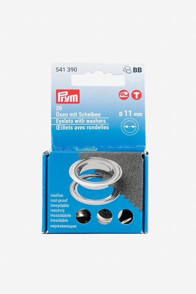 PRYM Ösen mit Scheiben 11mm