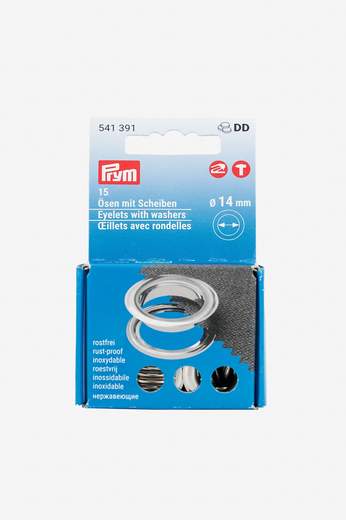 PRYM Ösen mit Scheiben 14mm