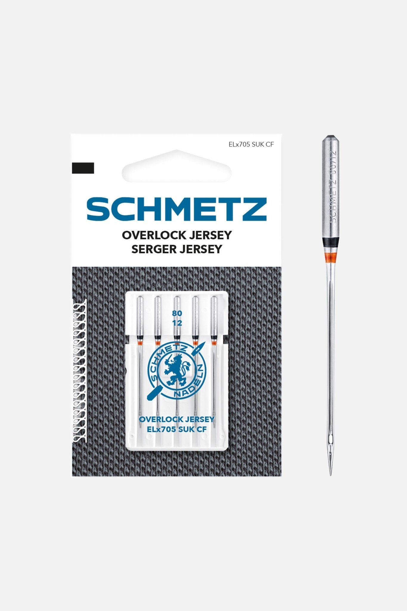 Schmetz Overlock Jersey-Nadel Stärke 80 / System ELx705 SUK CF - Make ma!