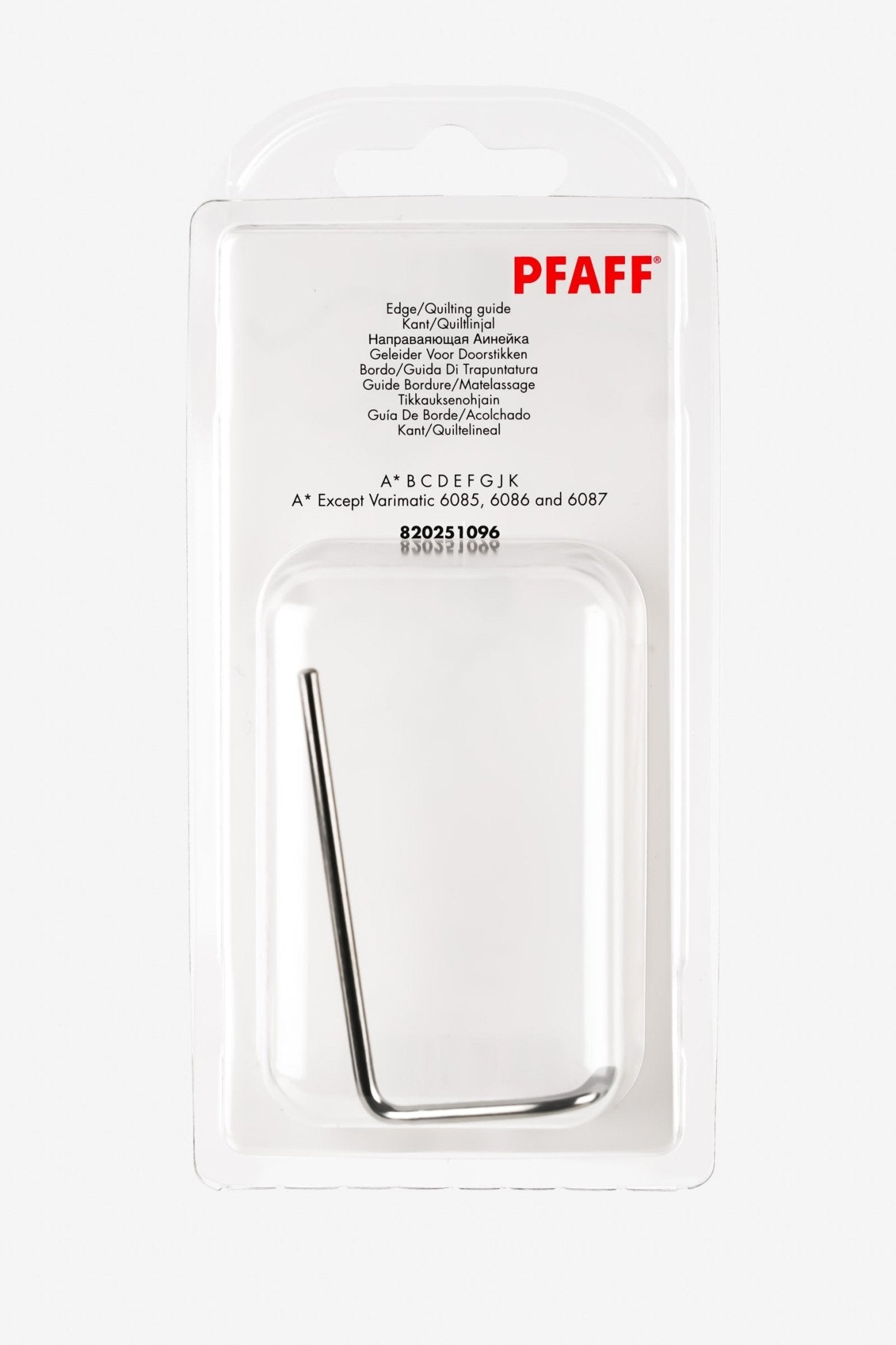 PFAFF Kantenführungslineal J K L - Make ma!
