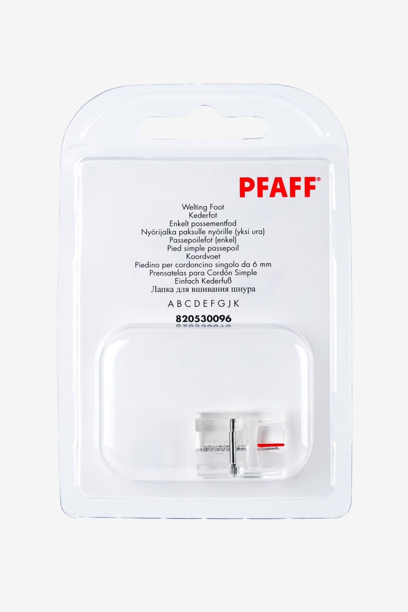 PFAFF Einfach-Kederfuß J K L - Make ma!
