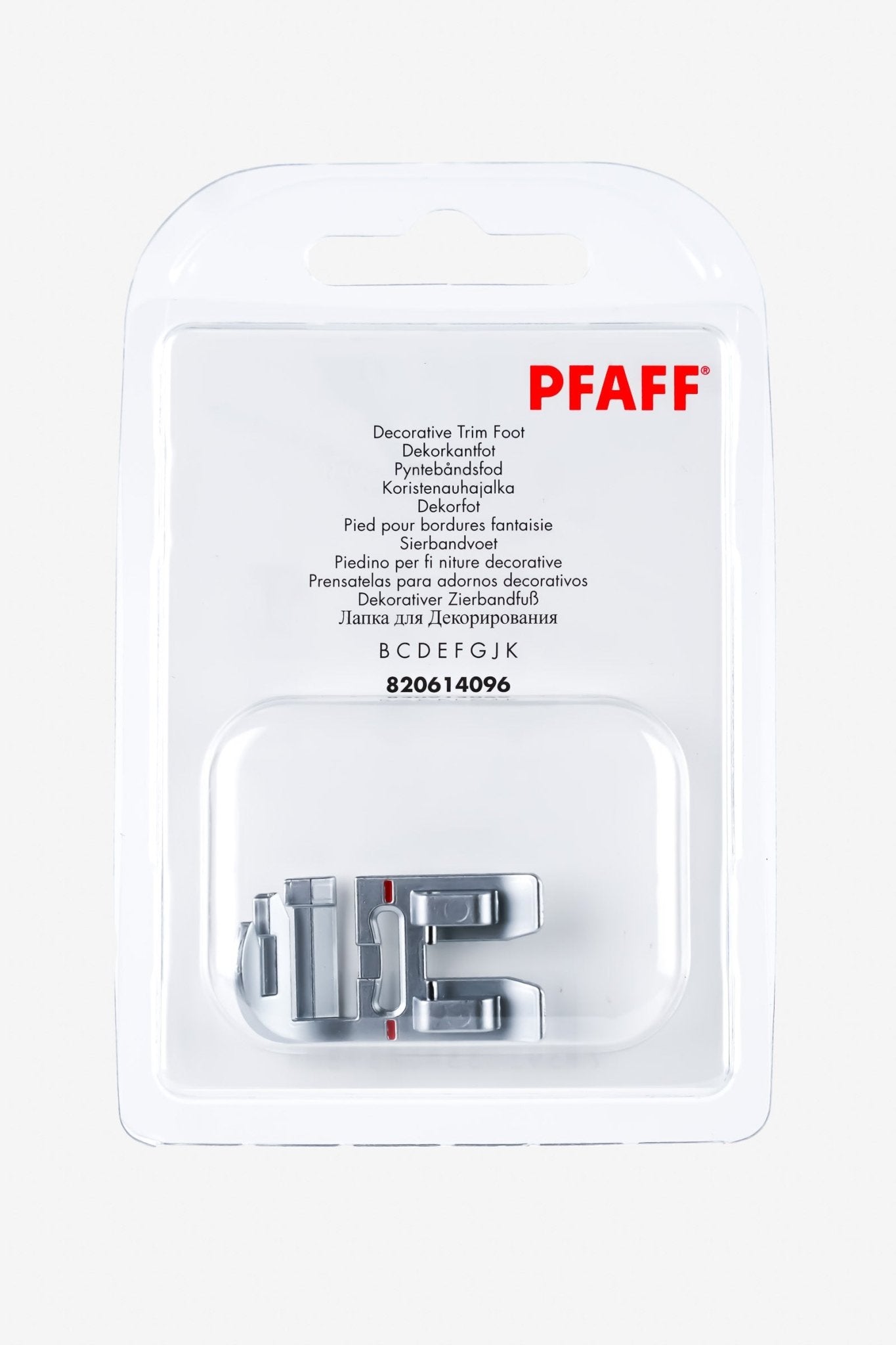 PFAFF Dekorativer Zierbandfuß für IDT-System J K L - Make ma!