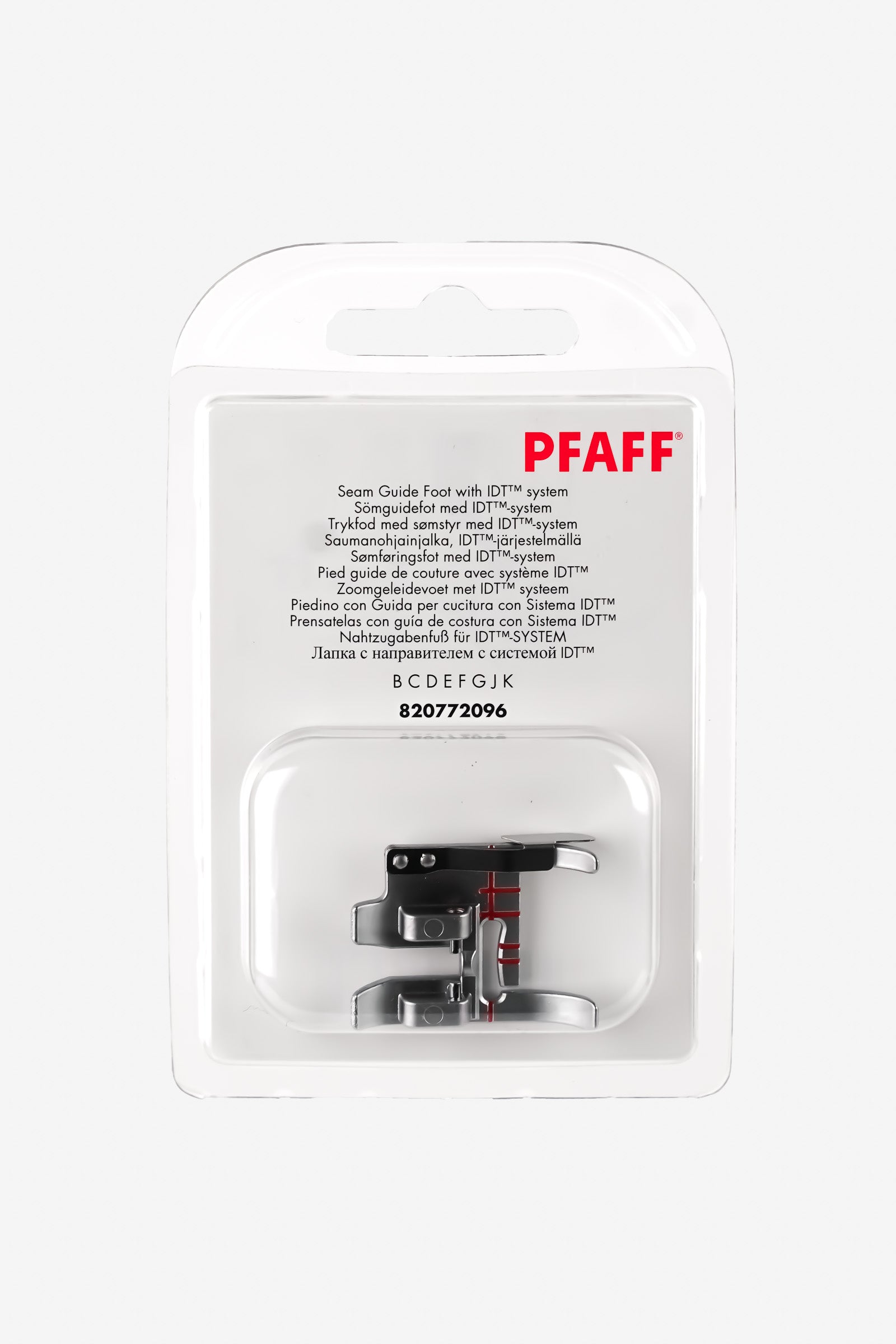 PFAFF Nahtzugabenfuß für IDT-System (JKL)