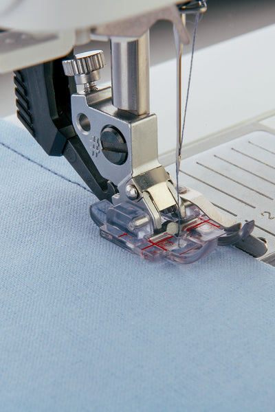 PFAFF 1/4"-Quilt- und Patchworkfuss mit Kantenführung Klarsicht