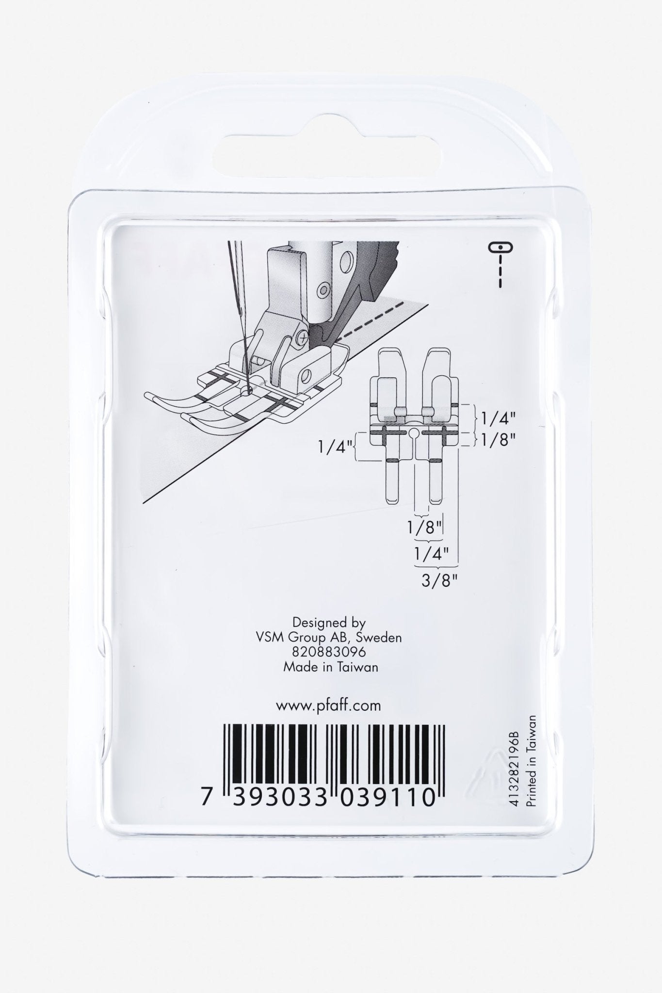 PFAFF 1/4" Quilt- und Patchworkfuß für IDT-System, Klarsicht J K L - Make ma!