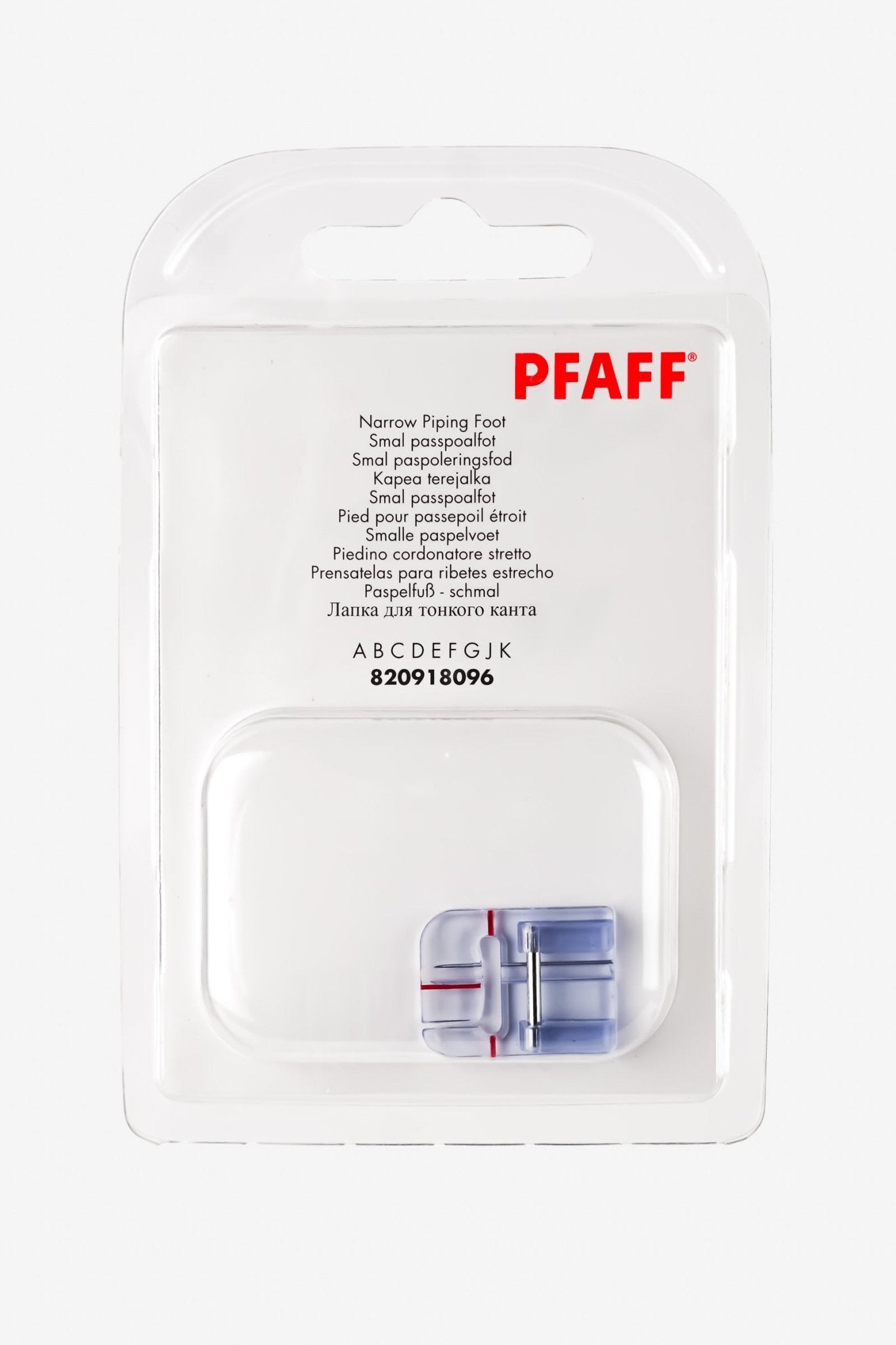 PFAFF Paspelfuß schmal J K L - Make ma!