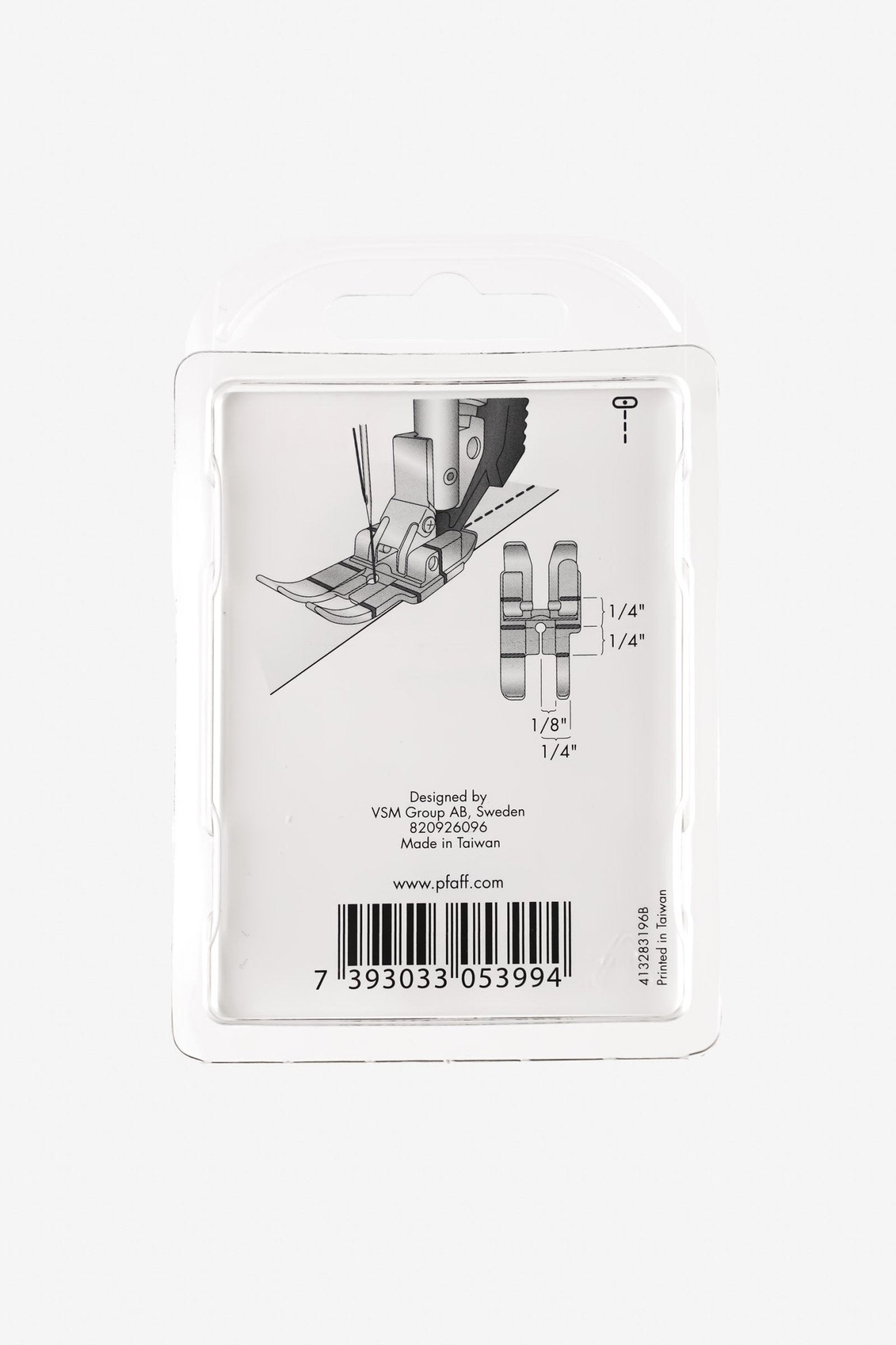 PFAFF 1/4" Quilt- und Patchworkfuß für IDT-System J K L - Make ma!