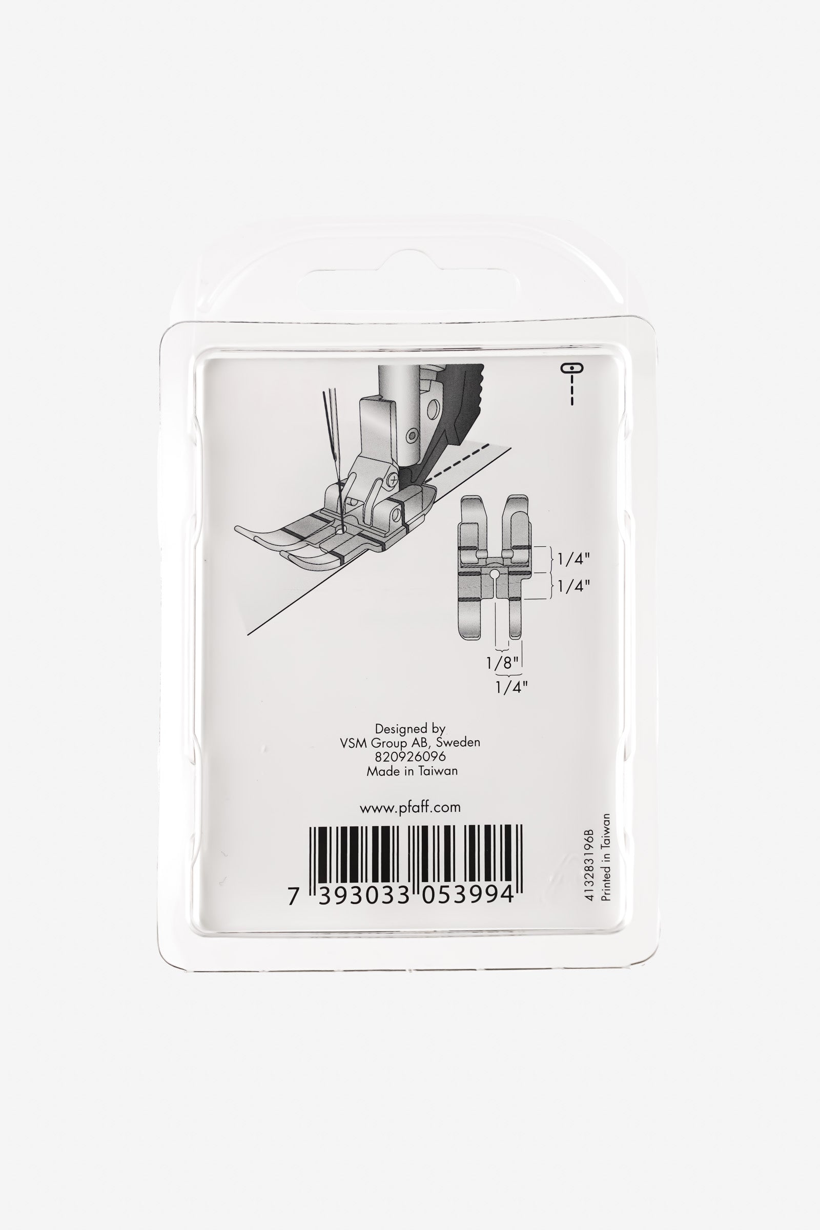 PFAFF 1/4" Quilt- und Patchworkfuß für IDT-System (JKL)
