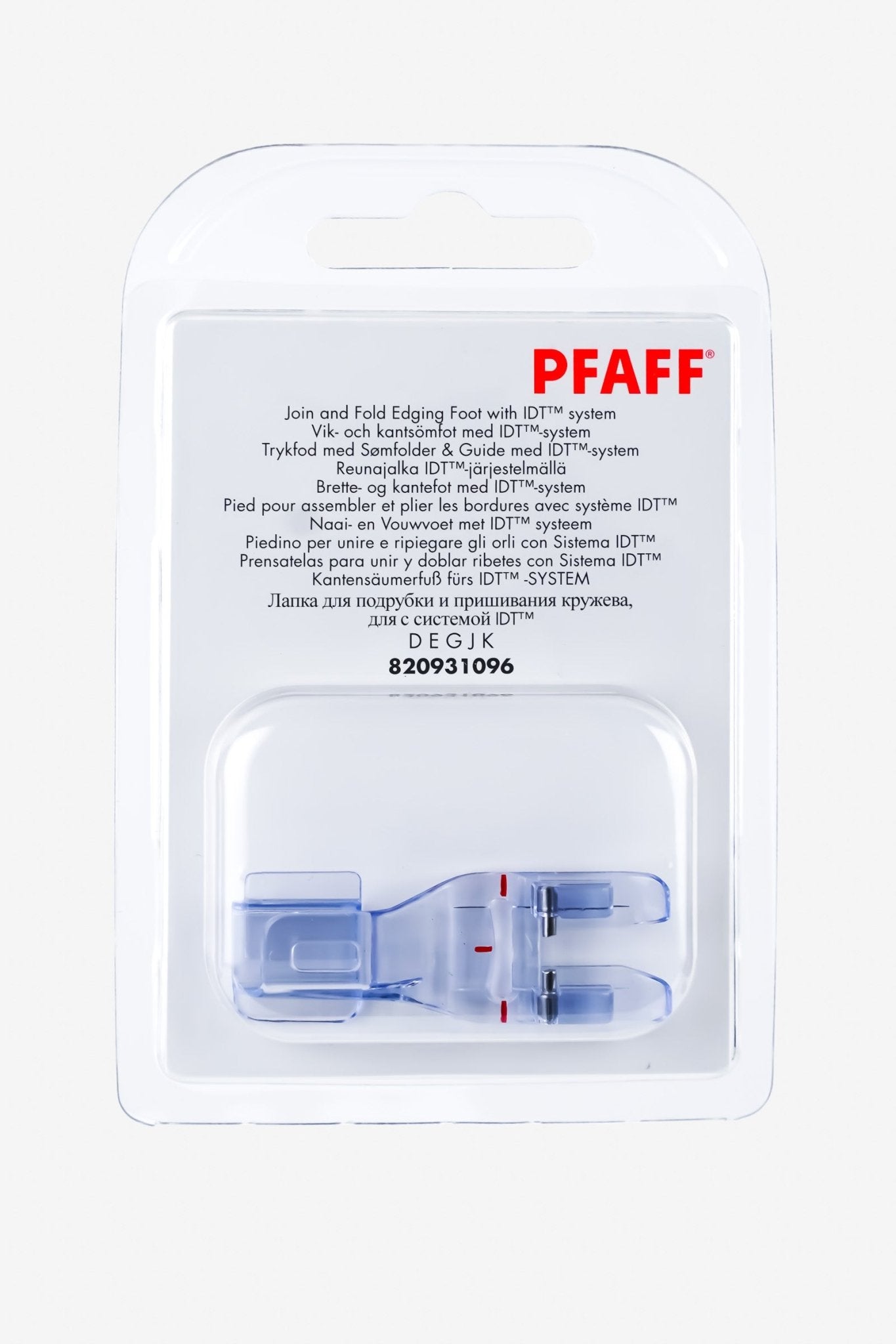 PFAFF Kantensäumerfuß für IDT-System J K L - Make ma!