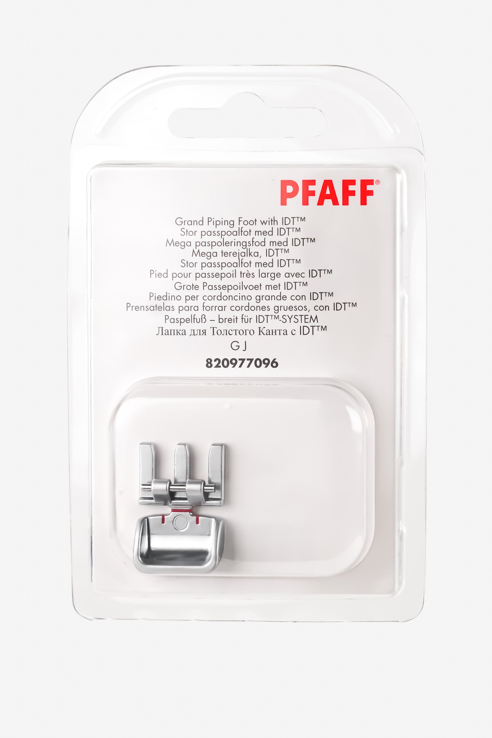 PFAFF Paspelfuß - breit für IDT-System (JKL)