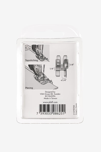 PFAFF Patchworkfuß mit Führungshilfe und realem 1/4" Fußmaß für das IDT-System (JKL)