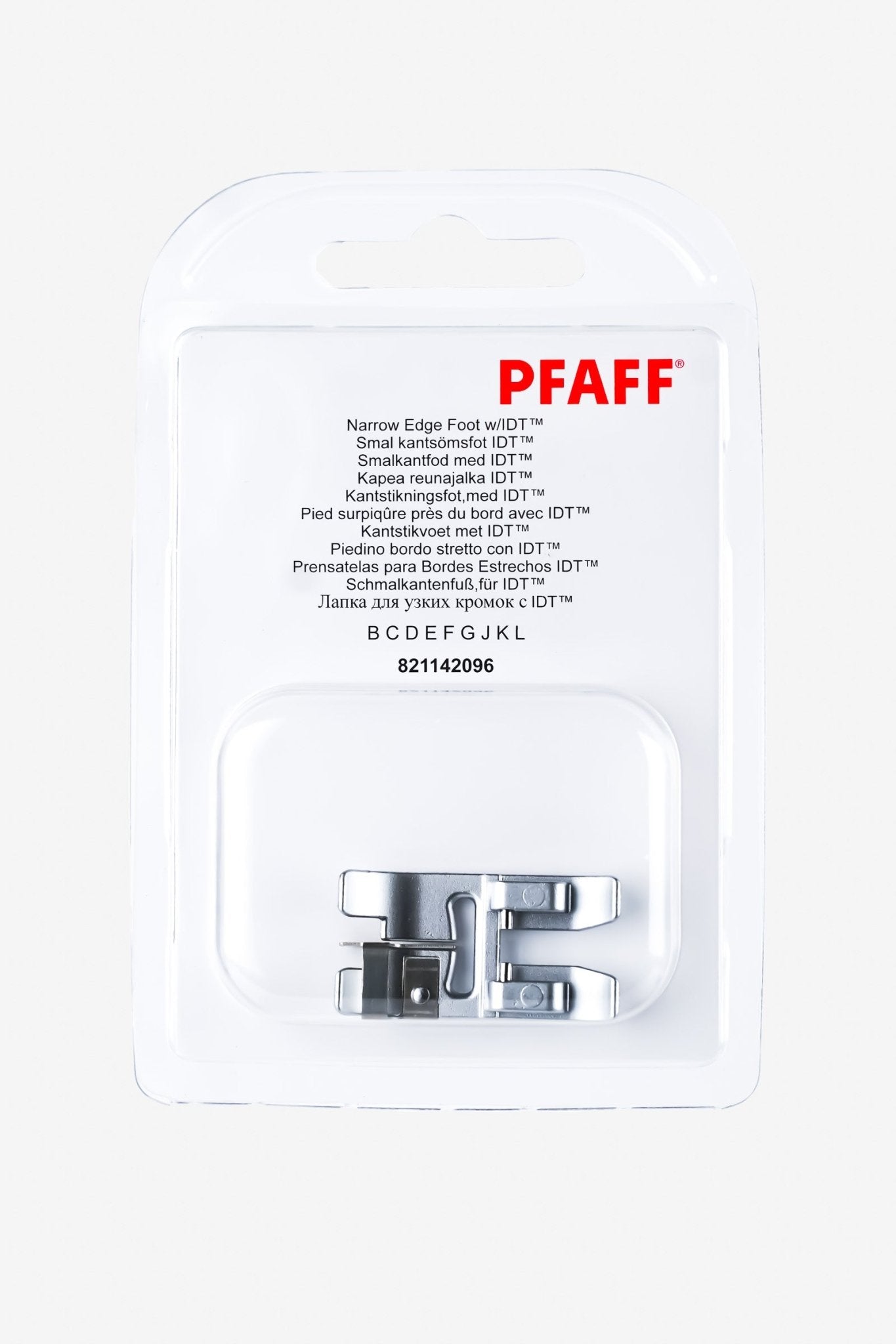 PFAFF Schmalkantenfuß für IDT-System J K L - Make ma!