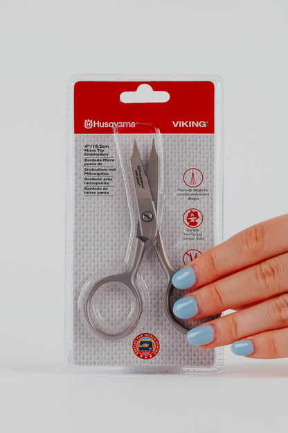 Husqvarna VIKING 10,2cm Stickschere-mit gerader Mikrospitze