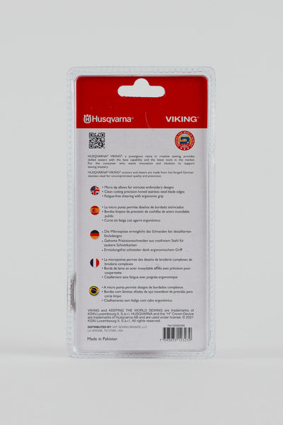 Husqvarna VIKING 10,2cm Stickschere-mit gerader Mikrospitze