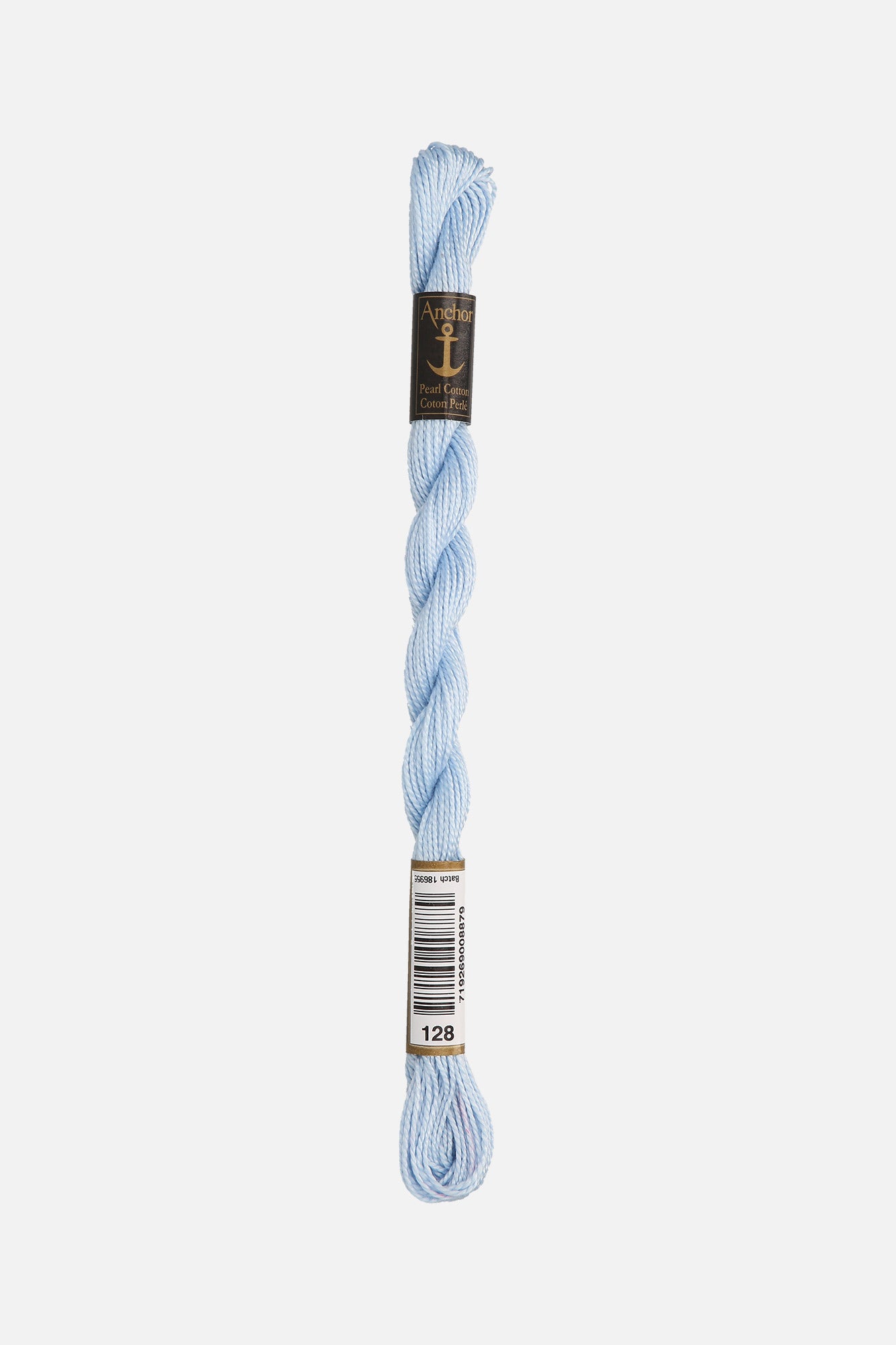 Handstickgarn Perlgarn von Anchor in Farbe hellblau (0128)