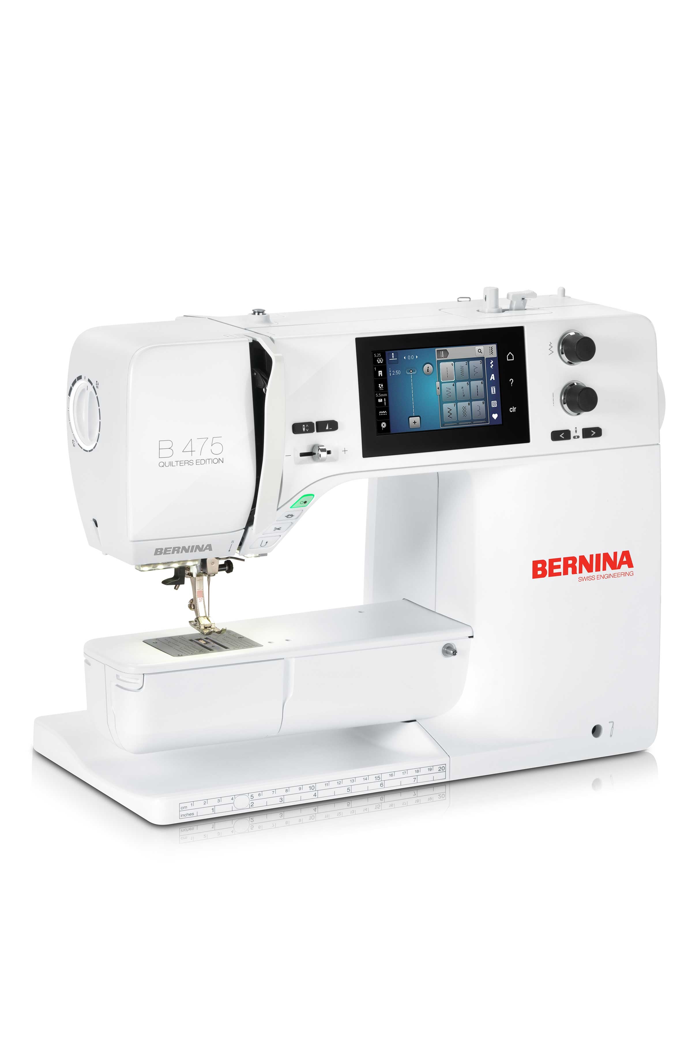 BERNINA B475 QE Nähmaschine Seitenansicht