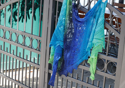 Stickanleitung Dreieckstuch im Baukasten von sockshype