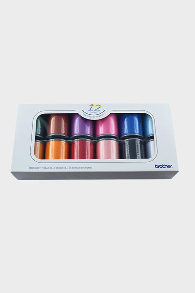 Brother Stickgarn-Set 12 Farben - Make ma!