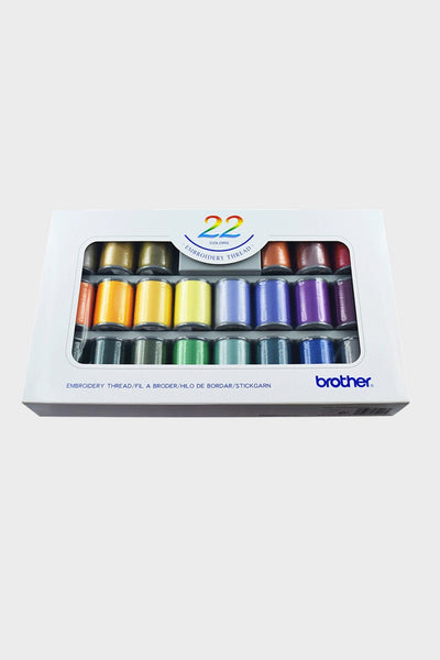 Brother Stickgarn-Set 22 Farben - Make ma!