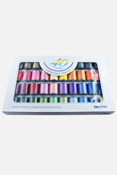 Brother Stickgarn-Set 40 Farben - Make ma!
