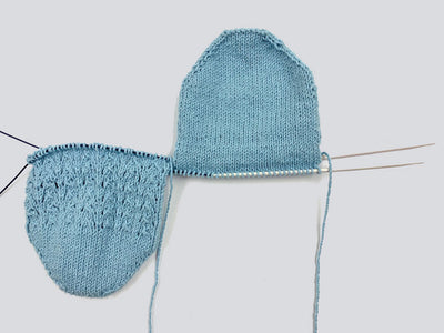 Socken gleichzeitig stricken