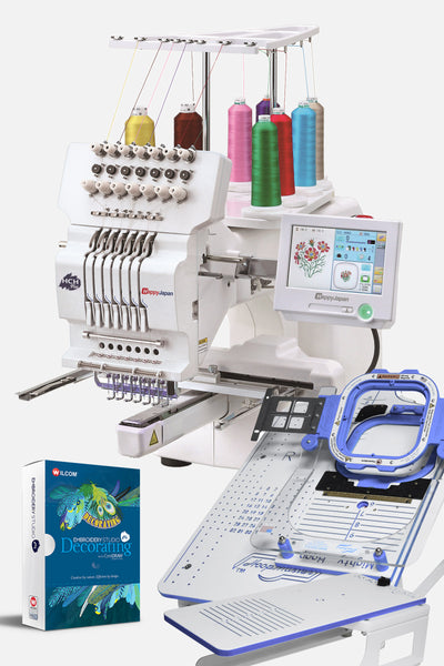 Happy HCH-701P - Machine à broder à 7 aiguilles