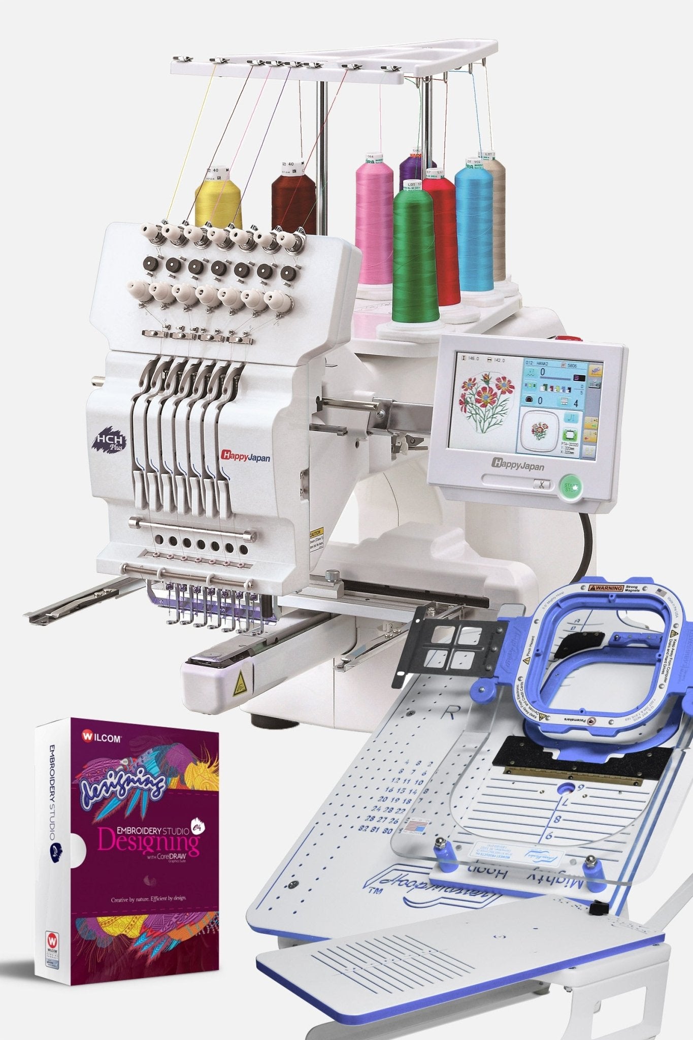 Happy HCH-701P - 7 Nadeln Stickmaschine - Make ma!