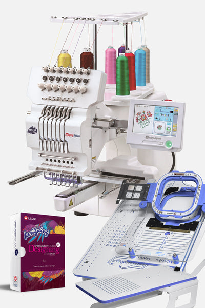 Happy HCH-701P - Machine à broder à 7 aiguilles