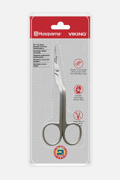Husqvarna VIKING 15,2 cm doppelt gebogene Stickschere