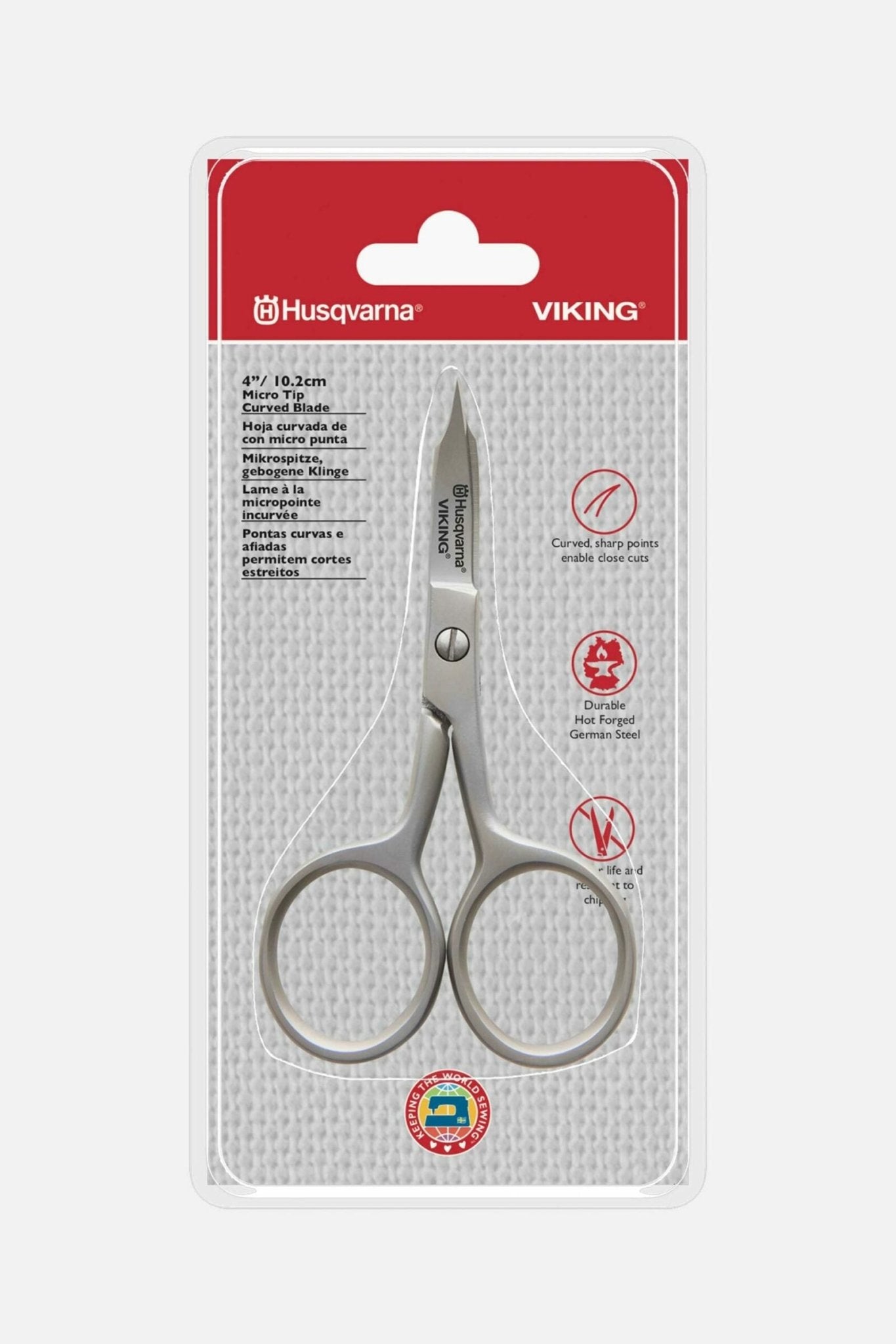 Husqvarna VIKING Stickschere mit Mikrospitze und gebogener Klinge - Make ma!