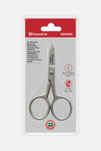 Husqvarna VIKING 10,2cm Stickschere-mit gerader Mikrospitze