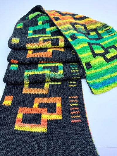 Knitting pattern for the INTERLACE scarf (PDF)