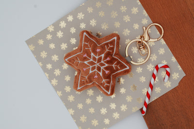 Lebkuchen Schlüsselanhänger, ITH gestickt mit der Stickmaschine 
