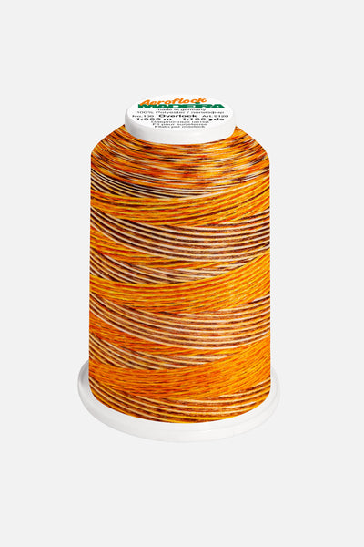 Madeira Aeroflock No. 100 – 1,000 m multicolor bulky yarn for overlock machines