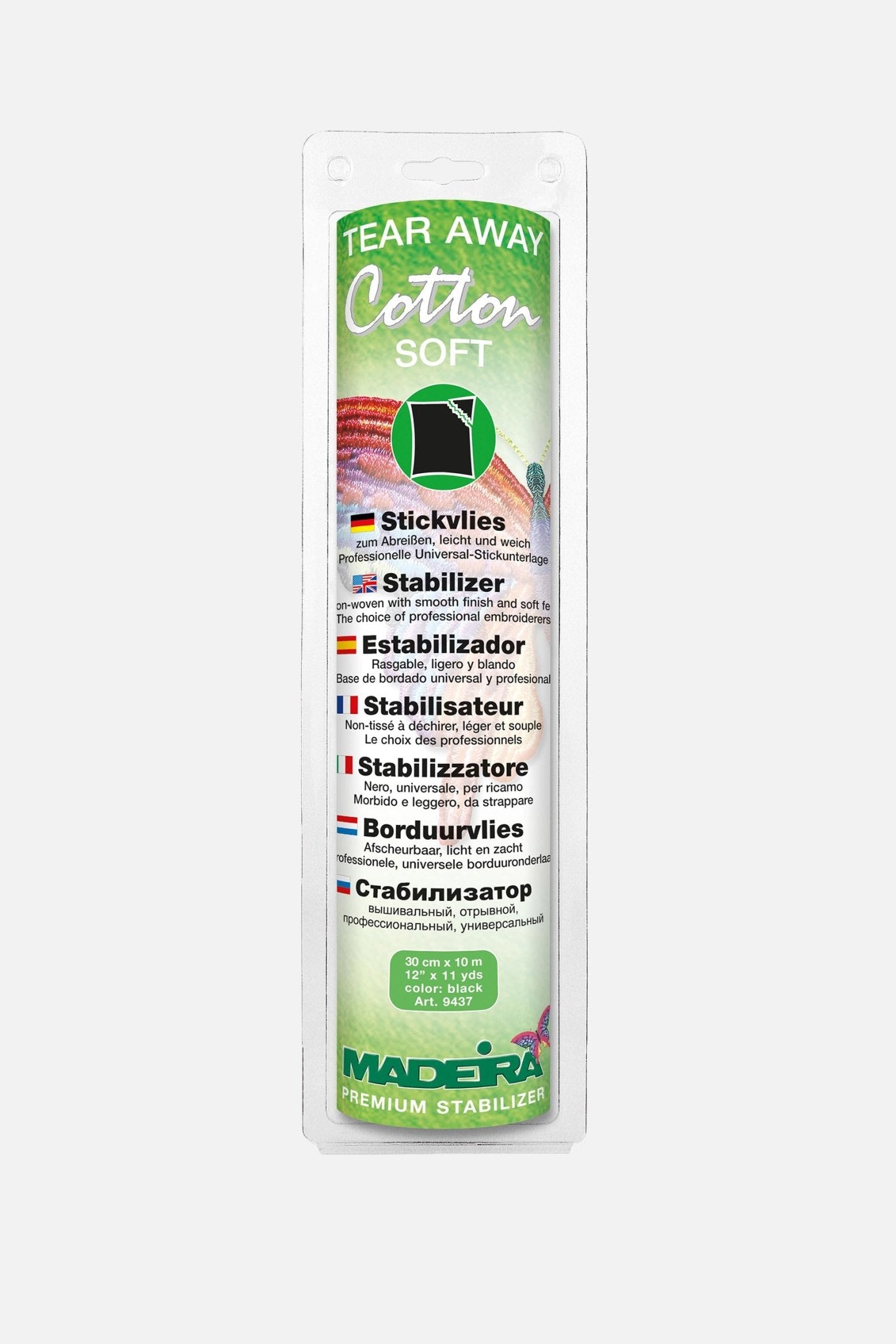 Madeira Cotton Soft Tear-Away Stabilizer 30 cm x 10 m - Make ma!