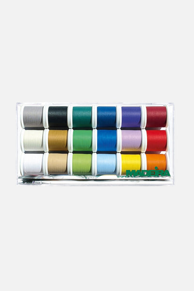 Madeira Frosted Matt Garnbox No. 40 – 18×200 m extra mattes Stickgarn - Make ma!