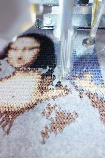 Künstlerische Stickdatei Mona Lisa