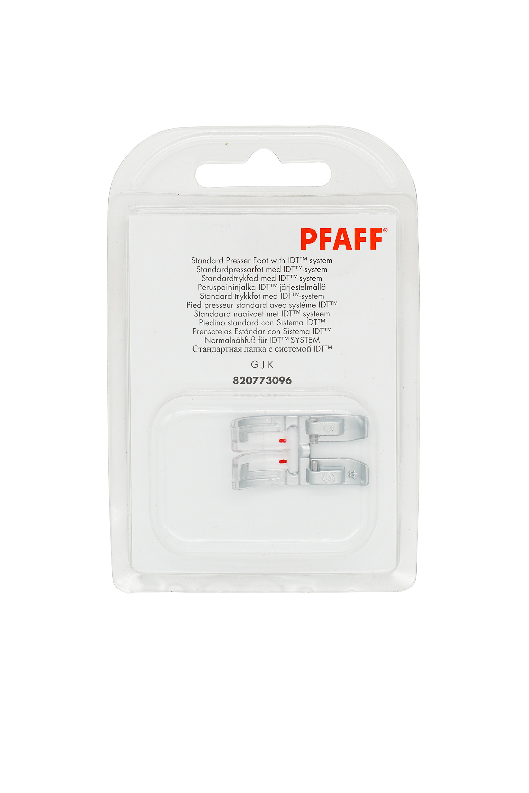 PFAFF Standard Presser Foot 0A for IDT™ System J K L