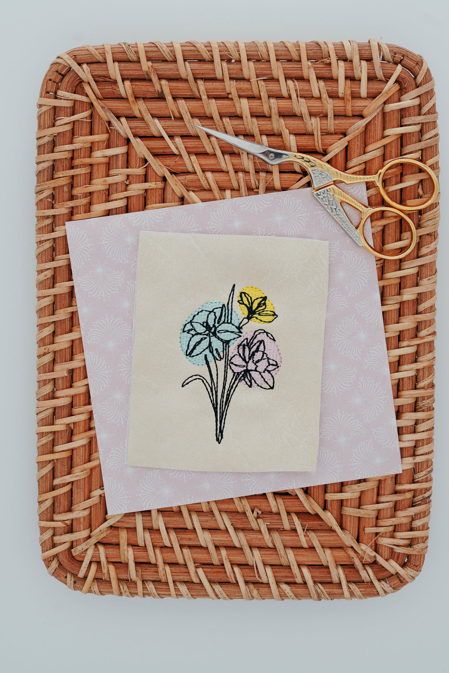 Doodle Stickdatei Frühling