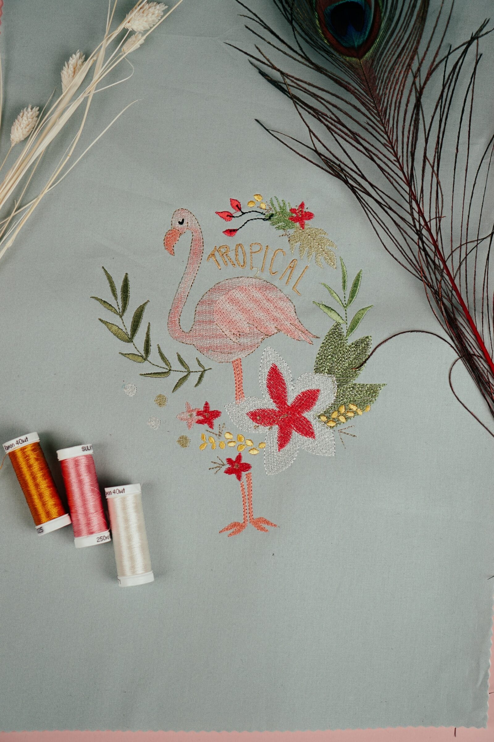 Stickdatei Flamingo