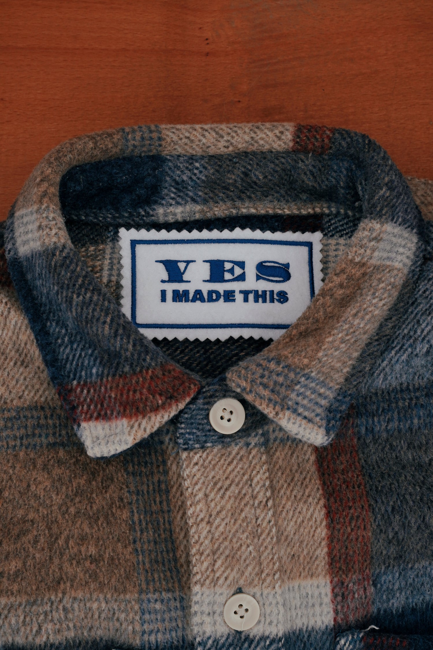 Label sticken für handgenähte Kleidung