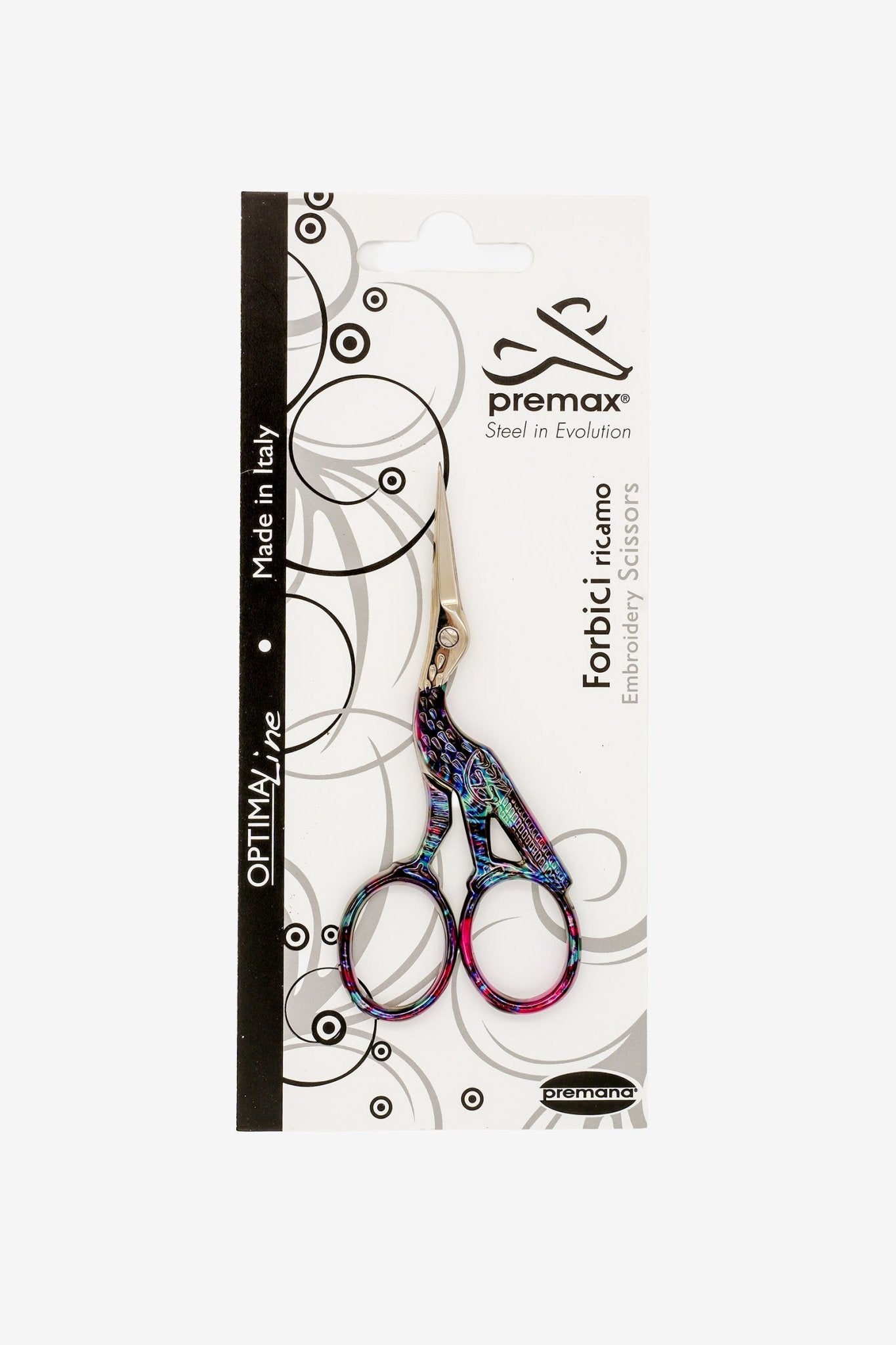 Primax Stickschere Storch (gold/farbig) OptimaLine - Make ma!