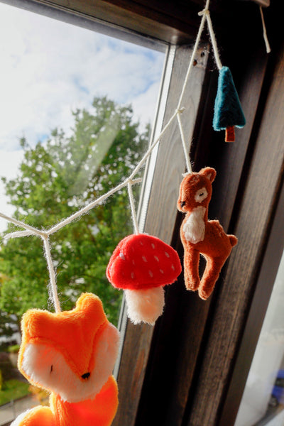 Waldtiere Girlande selber machen