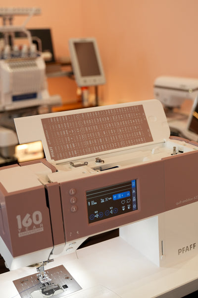 Pièce d'exposition de courtepointe PFAFF ambition 635