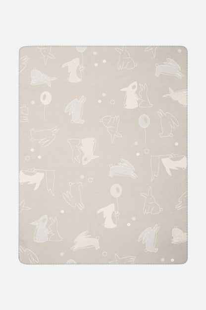 Baby blanket rabbits - 75x100cm