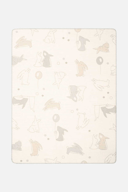 Baby blanket rabbits - 75x100cm