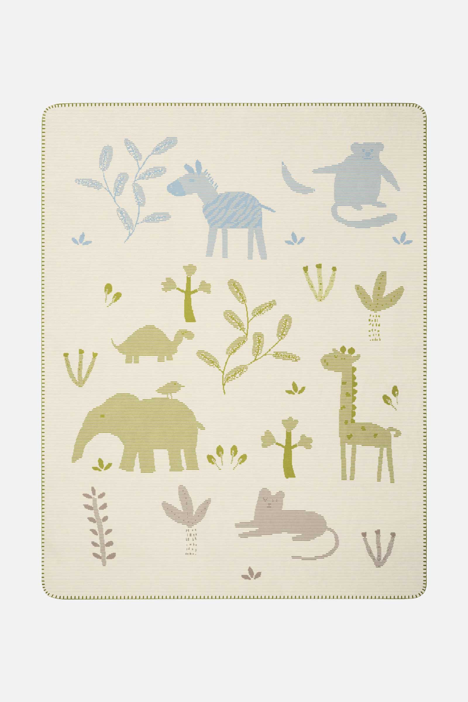 Babydecke Tiere - 75x100cm