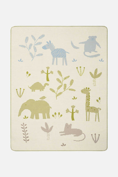 Personalized baby blanket animals - 75x100cm