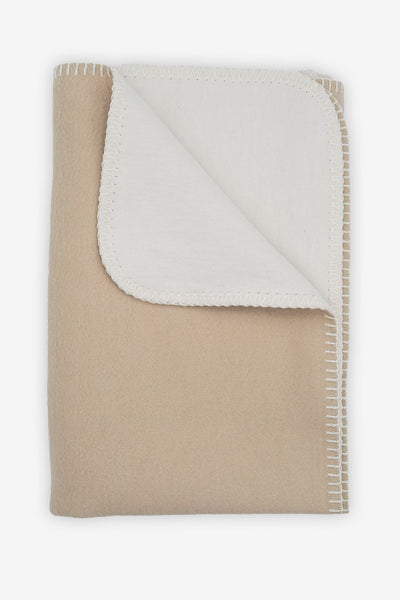 Babydecke beige mit Regenbogenmuster (100% Baumwolle) Marke: Kids&me zum Besticken