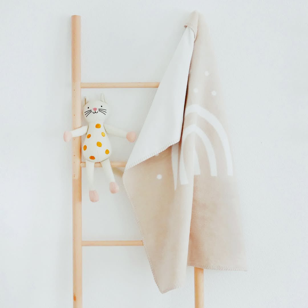 Babydecke Regenbogen - 100% Bio-Baumwolle – 70 × 100 cm - Make ma!